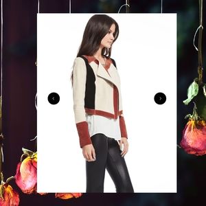 Collarless Moto Jacket